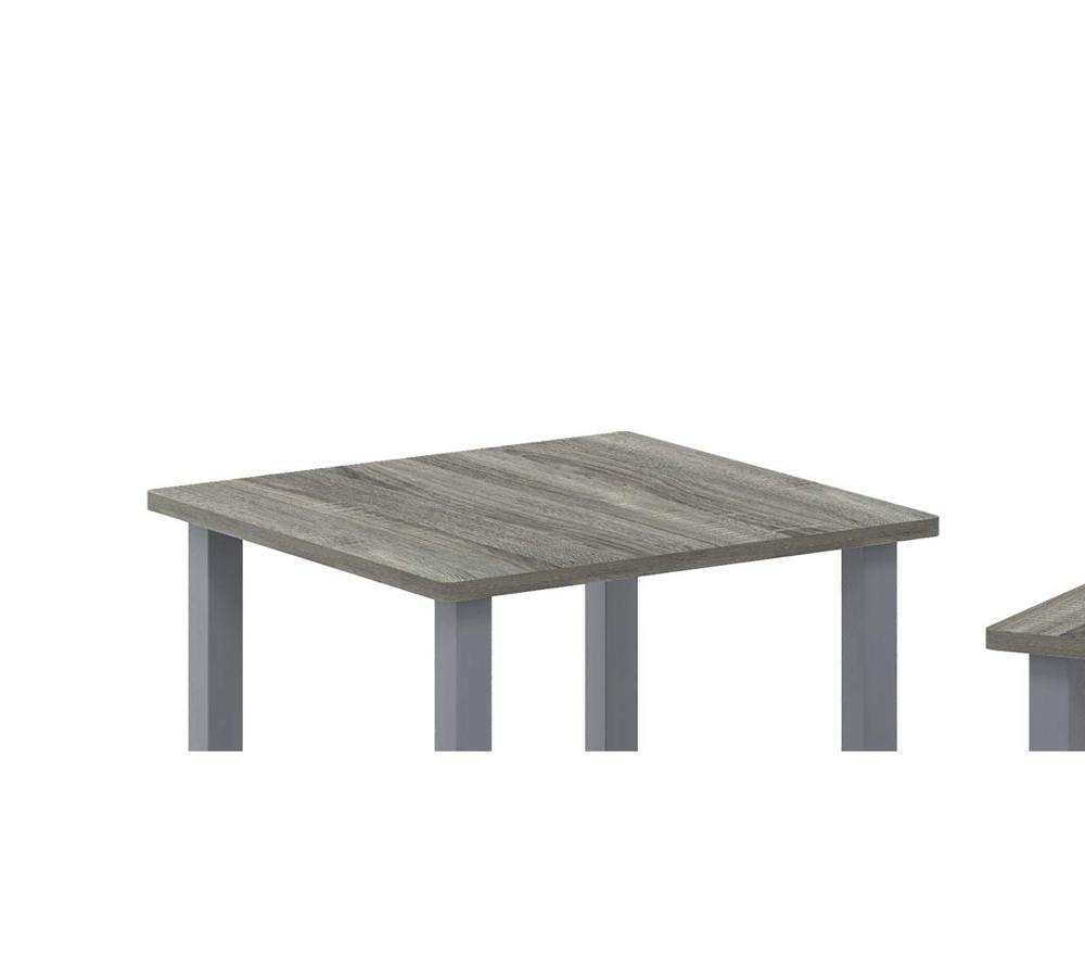 Amazon.com: Furinno SIMPLISTIC Side Table Set of 2, 2-Tier Square